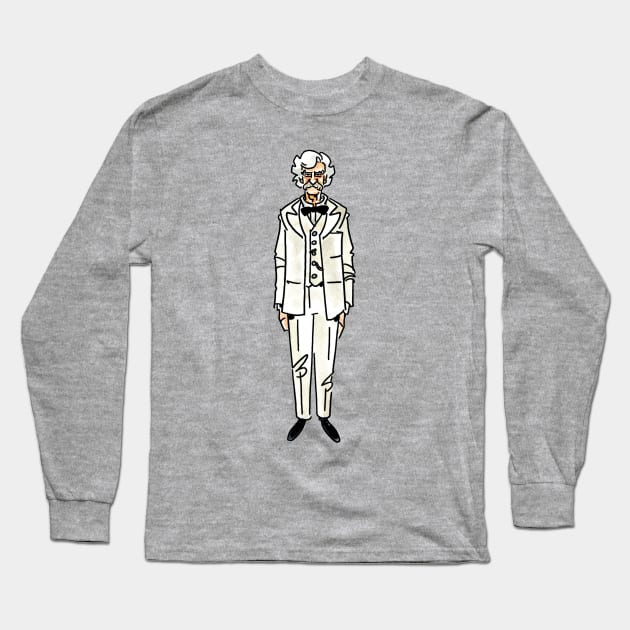 Mark Twain Long Sleeve T-Shirt by Chris_